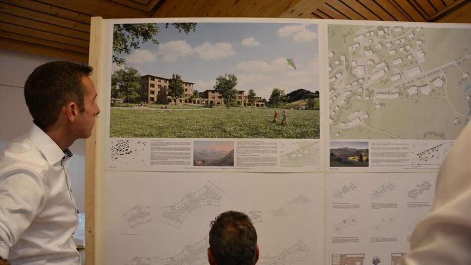 Betrachtung des Siegerprojekts Papillon des Architekturbüros Bob Gysin und Partner (Zürich).