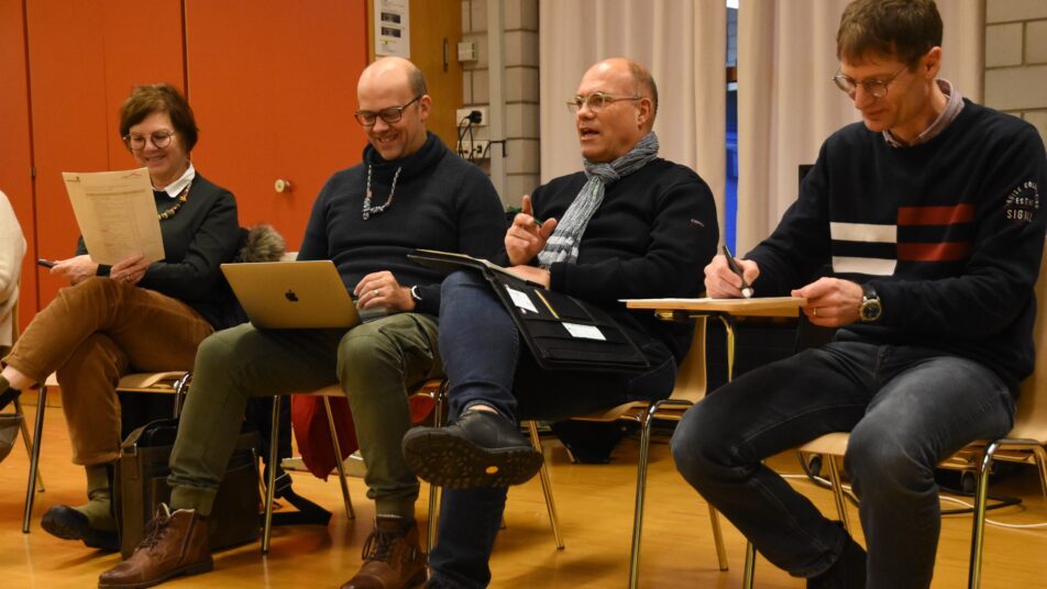 Die Herisauer Schulleitung: Michael Häberli, Markus Stäheli, Alex Porta und
Carol van Willigen (von rechts).
