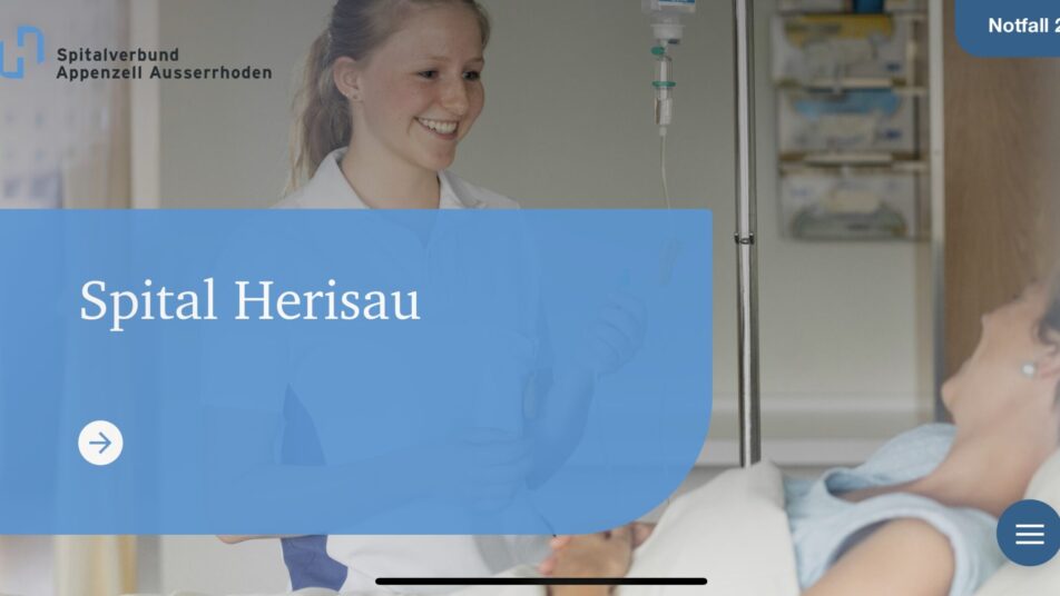 Die neue Website des Spitalverbund Appenzell Ausserrhoden ist online. (Bild: jts)