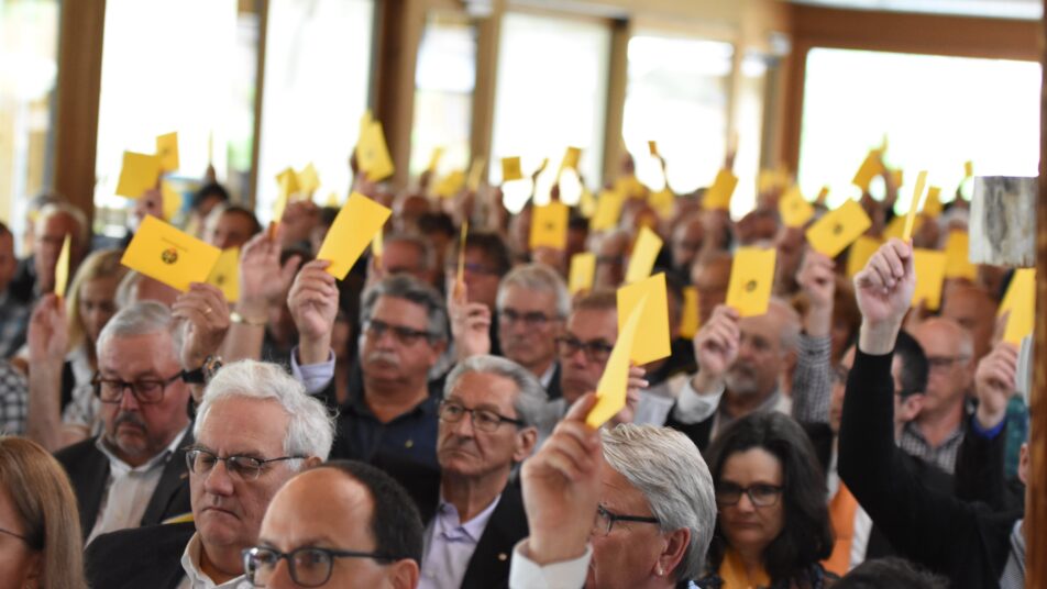 113 Stimmberechtigte haben sich im Bächlihof eingefunden.