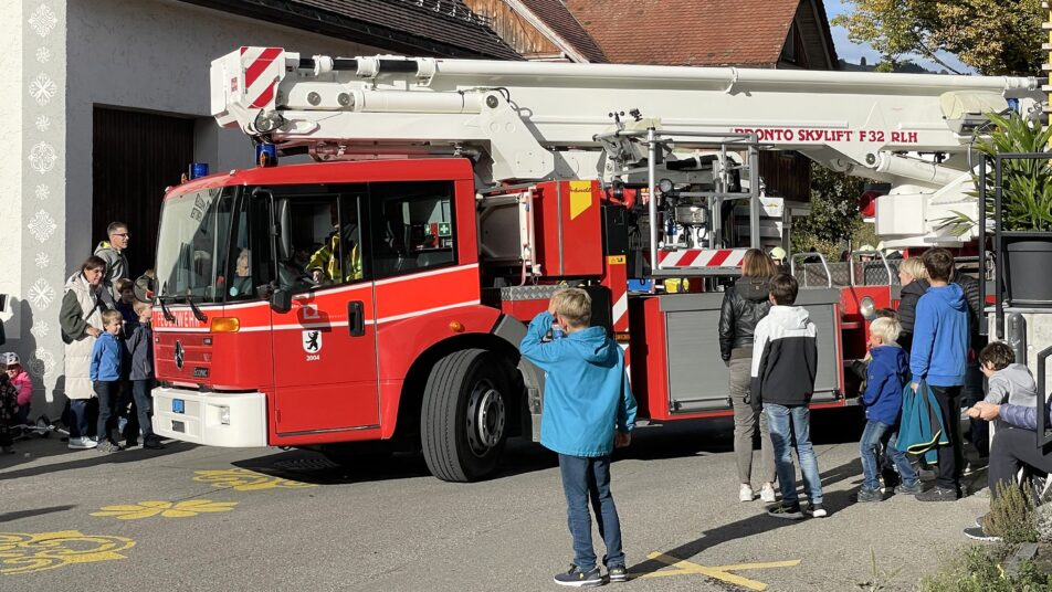 Impressionen von der Hauptübung der Feuerwehr Appenzell … (Bilder: Sabine Itting)