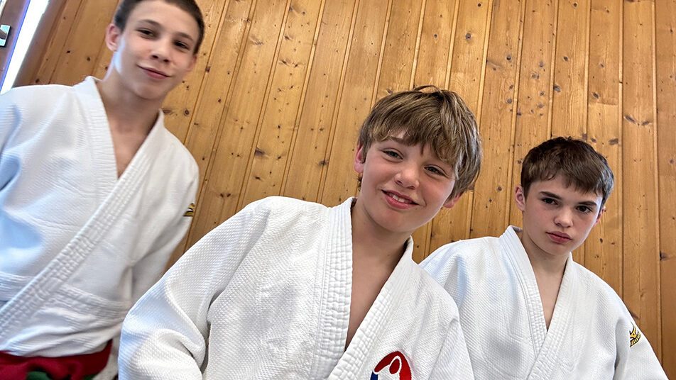 Die drei Appenzeller Judokas Hannibal Inauen, Ramon Ebneter und Maximilian Bosch.  (Bild: zVg)