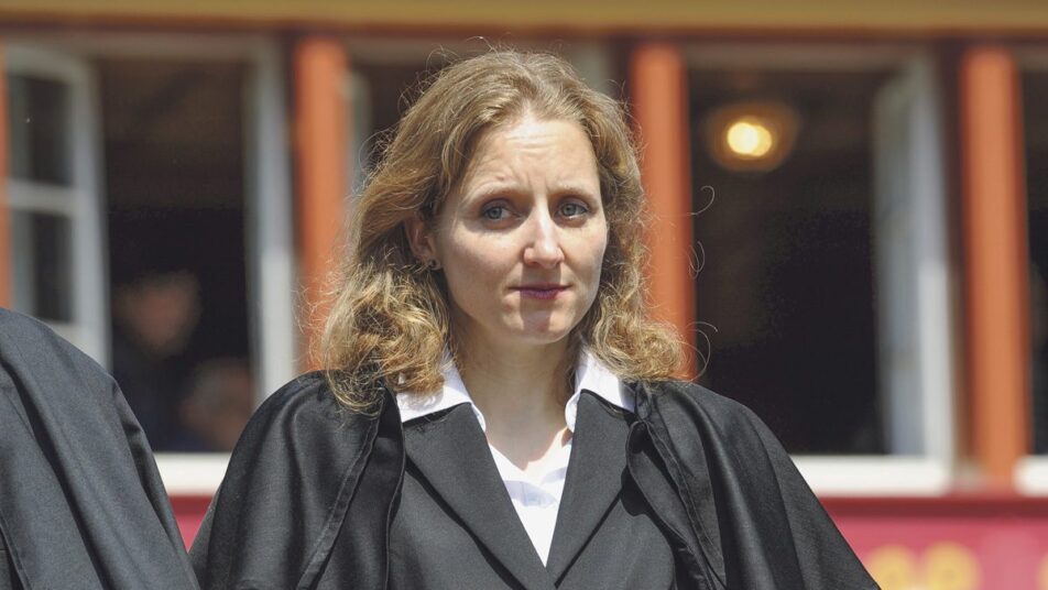 Evelyne Gmünder an der Landsgemeinde 2017, als sie zur Präsidentin des Kantonsgerichts gewählt worden ist. (Bild: Archiv app24/rr)