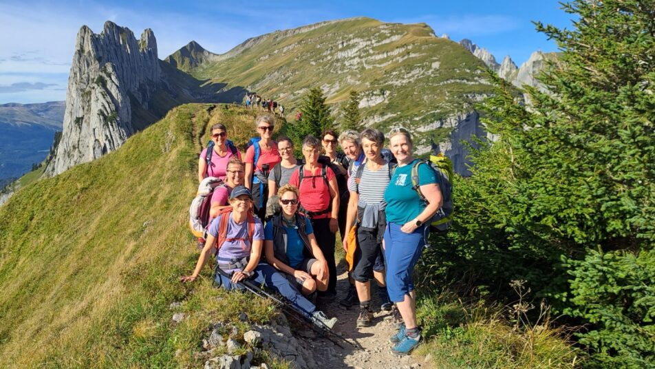 Die Gruppe A der Frauenriege Oberegg führte es an ihrem Wanderwochenende in den Alpstein. (Bild: zVg)