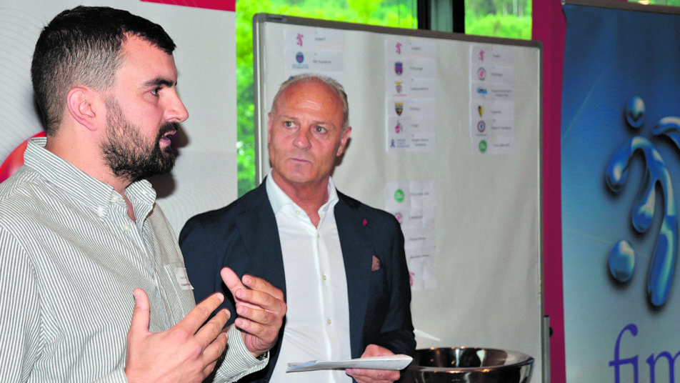 FCA-Präsident Rayco Gutierrez (links) beantwortet Fragen von Thomas Hengartner. (Bilder: Lukas Pfiffner)