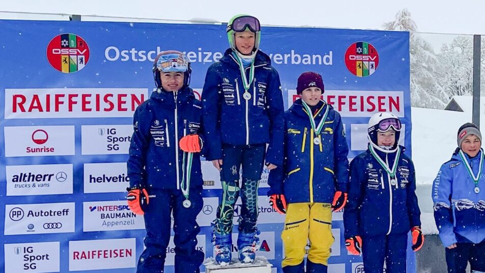 Jan Haas vom Skiclub Eggerstanden wurde Zweiter bei den U14-Knaben.