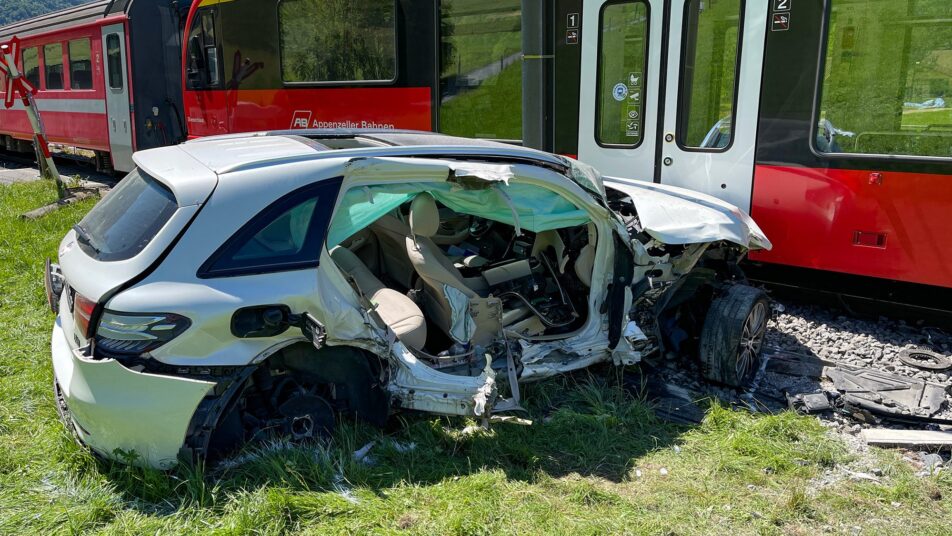 Einer von 110 Verkehrsunfällen des vergangenen Jahres in Appenzell Innerrhoden. (Bild: kai)